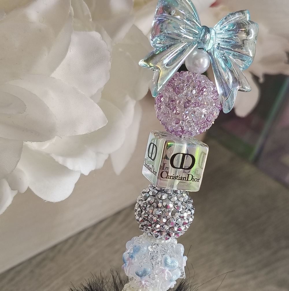Dior Beaded Black Pom Pom Pen - Picture 2 of 4